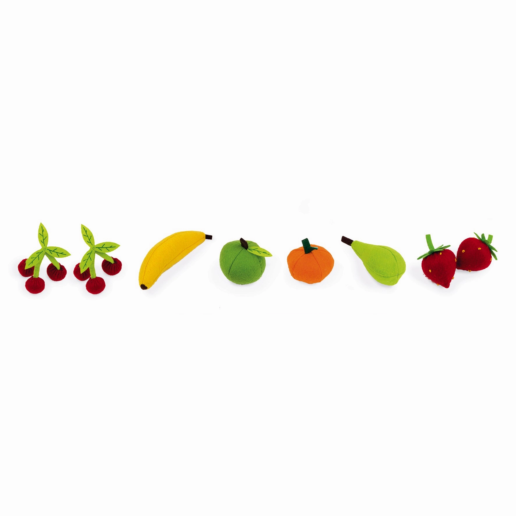 Janod Fabric Basket with 8 Fruits