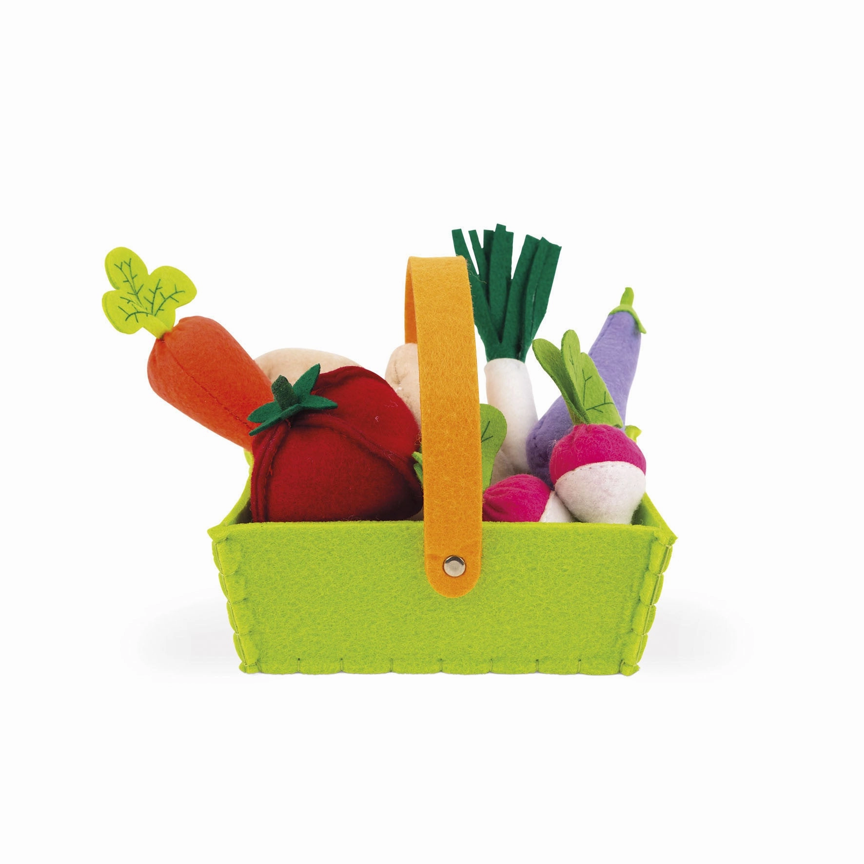 Janod Fabric Basket with 8 Vegetables