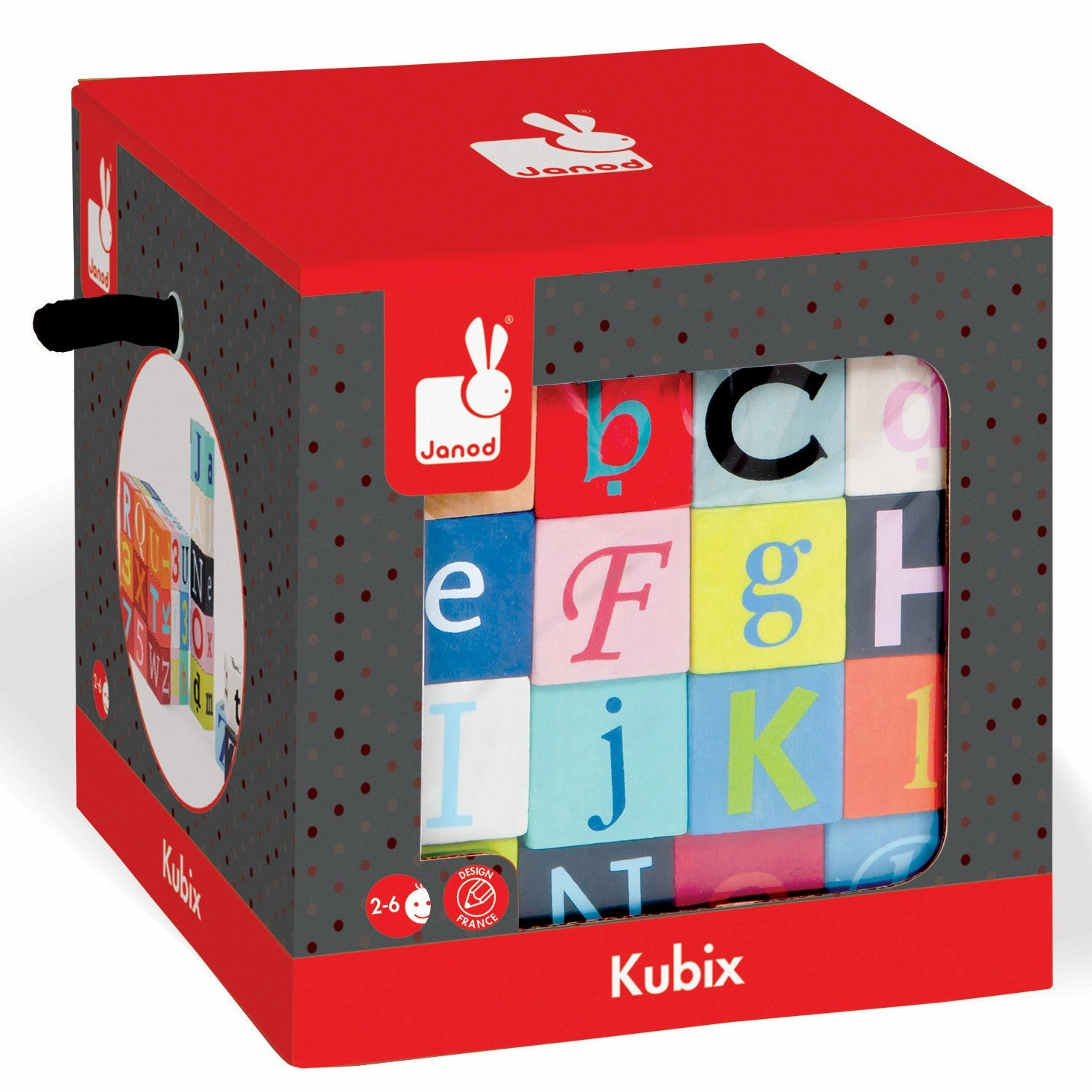 Janod Kubix 40 Letters and Numbers Block