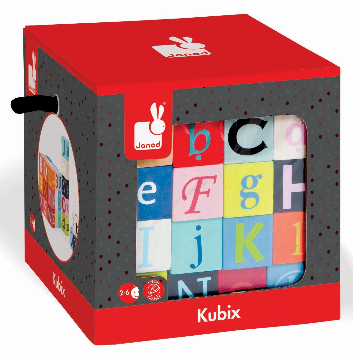 Janod Kubix 40 Letters and Numbers Block