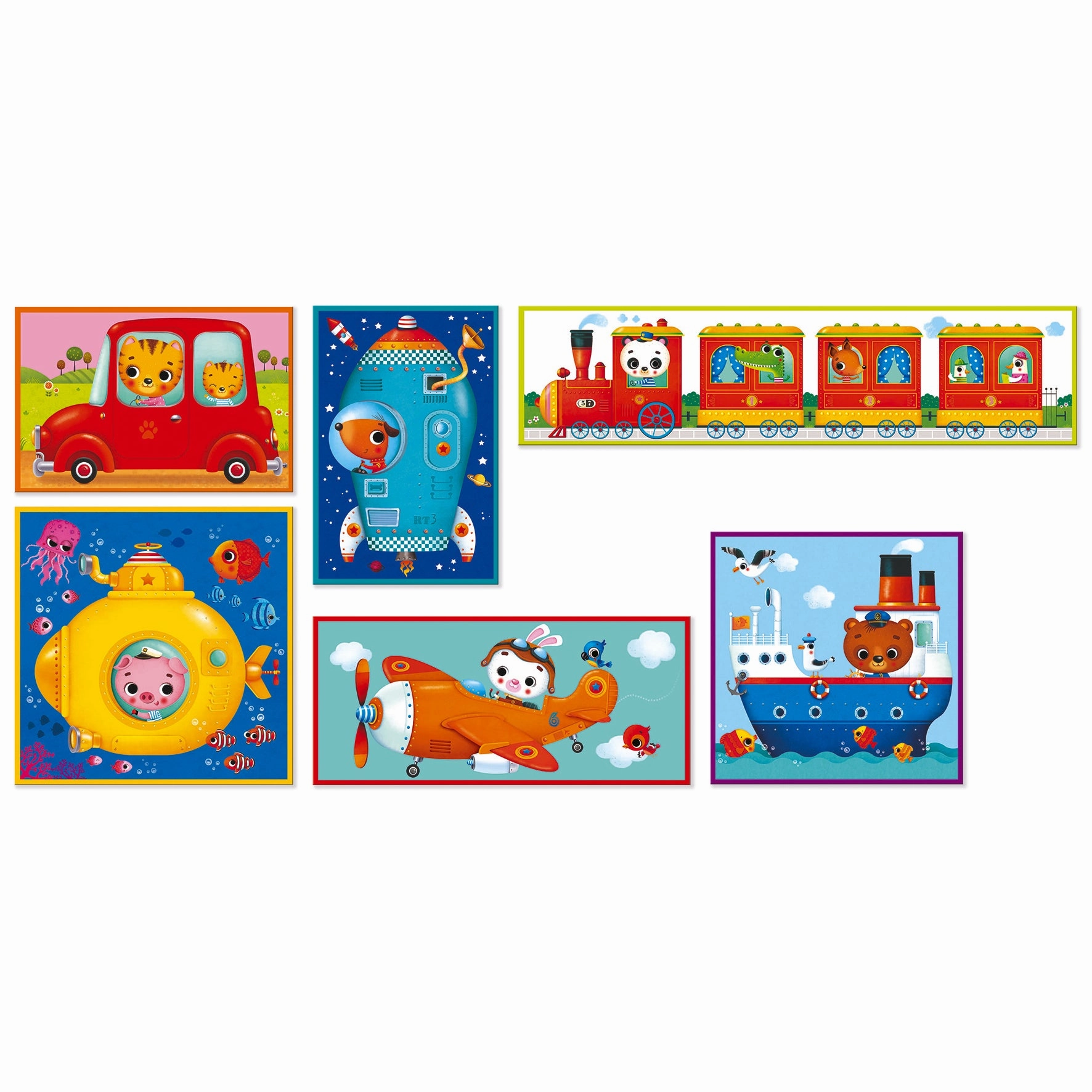 Janod Kubkid 6 Blocks Vehicles