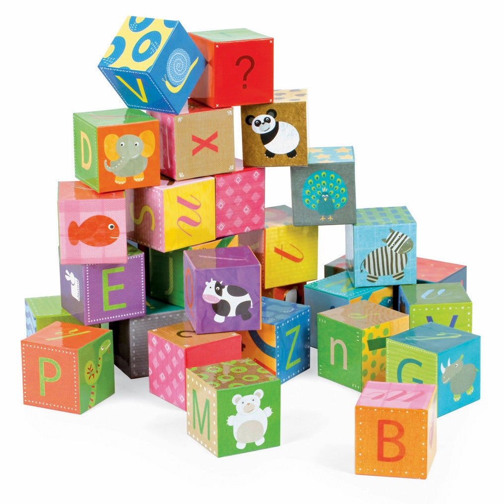 Janod Kubkid Alphabet Blocks 32 pcs