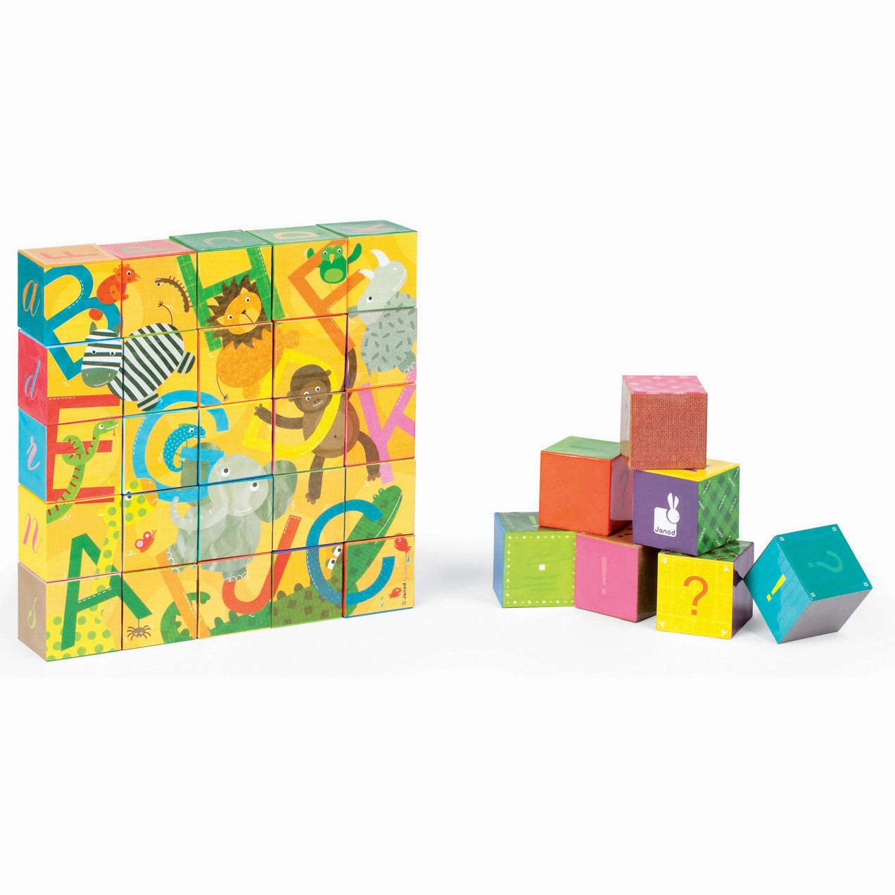 Janod Kubkid Alphabet Blocks 32 pcs