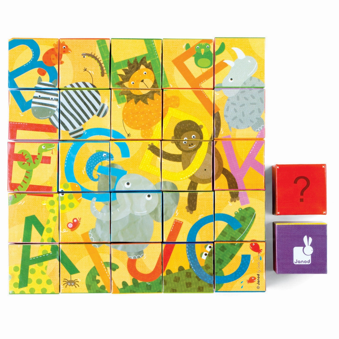 Janod Kubkid Alphabet Blocks 32 pcs