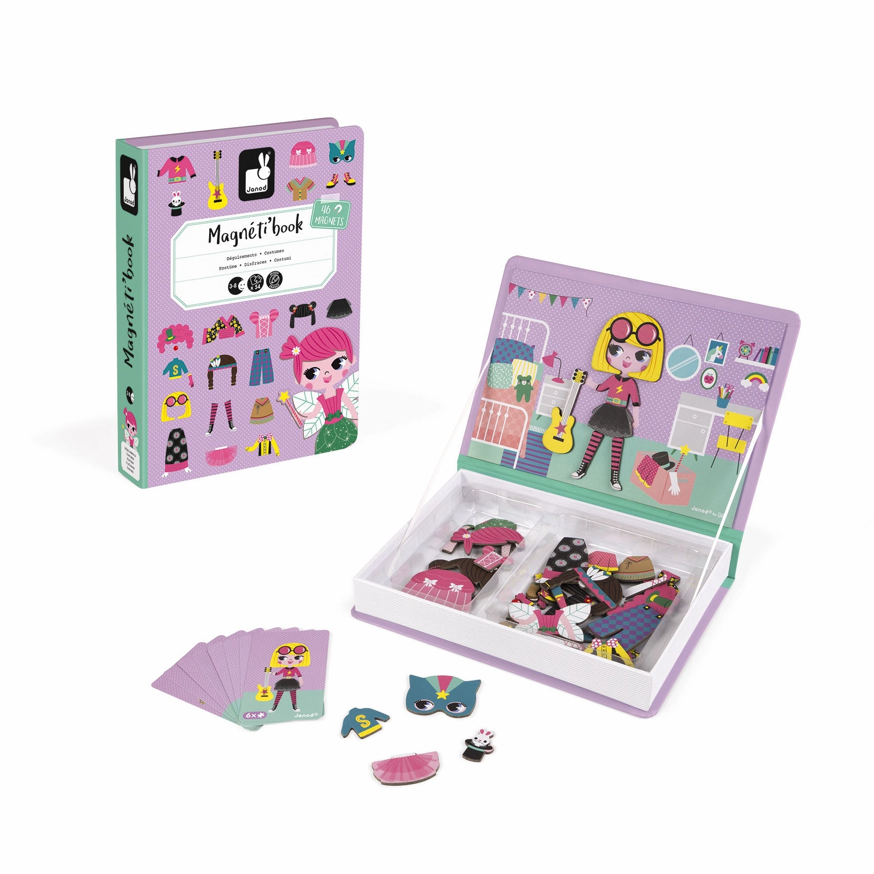Janod Magnetibook Girls Costumes