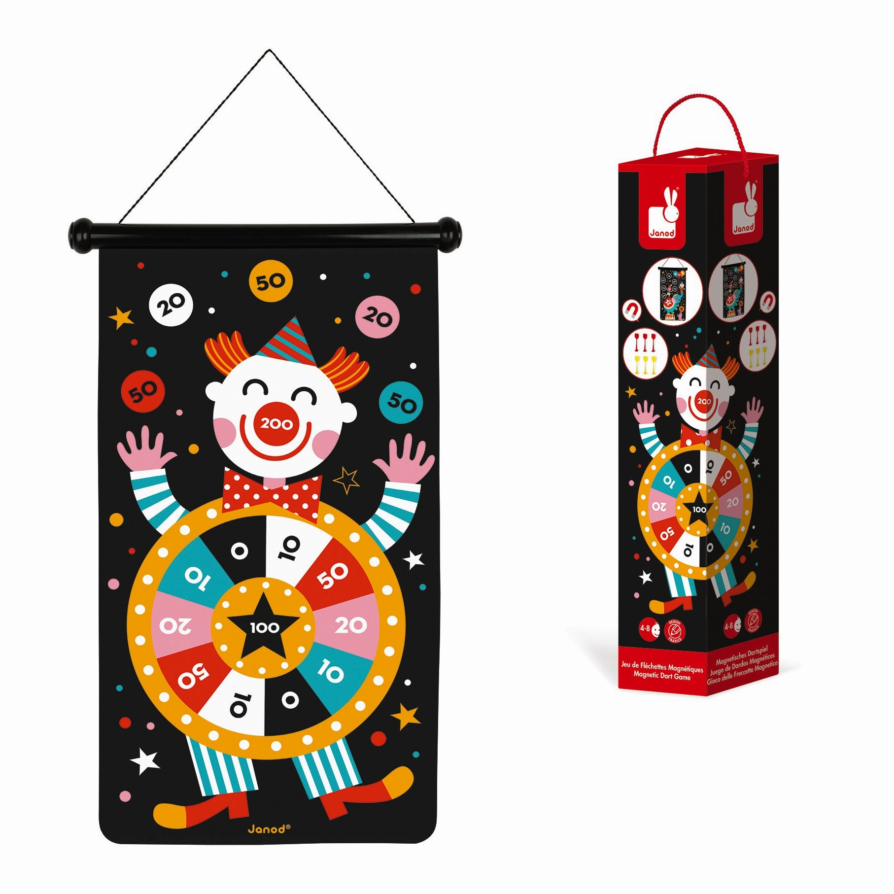 Janod Magnetic Dart Game - Circus