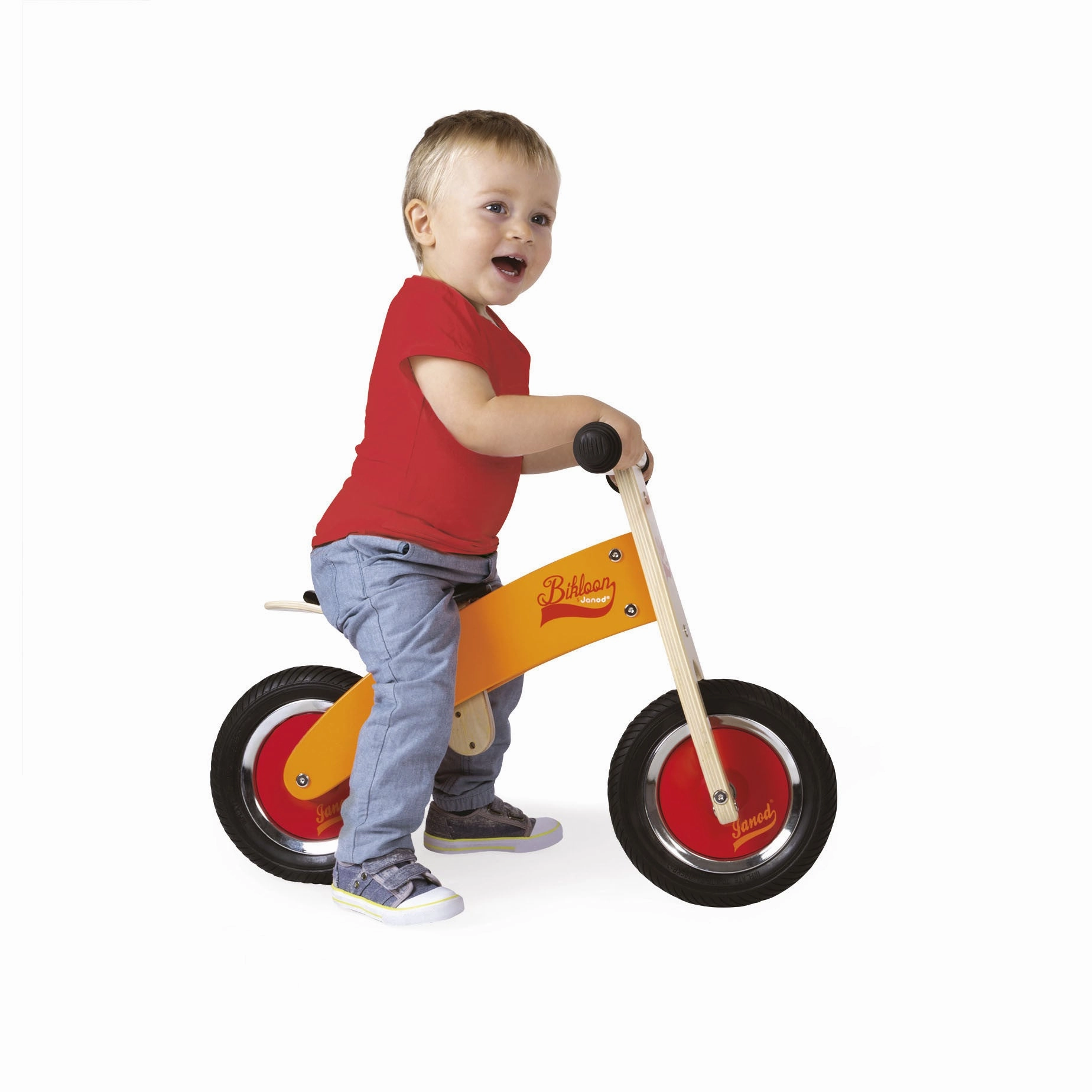 Janod My First Orange and Red Little Bikloon Balance Bike