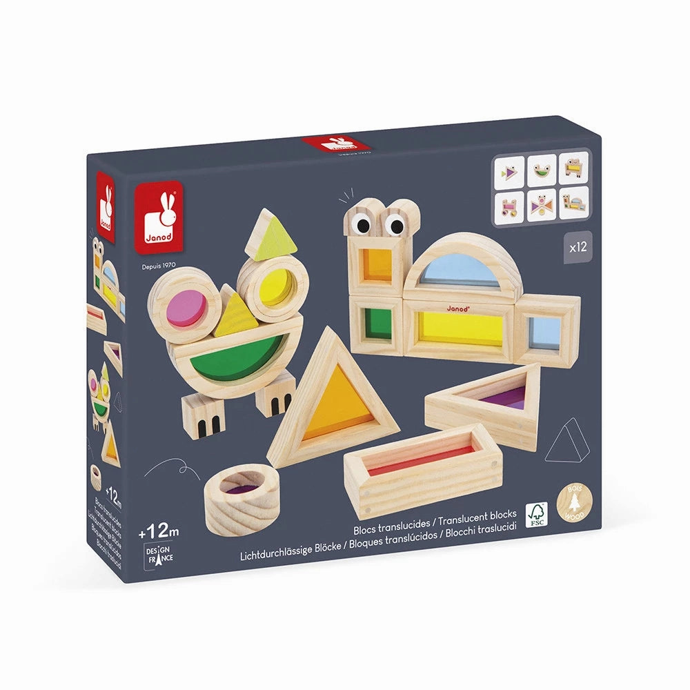 Janod Sensory - Translucent Blocks