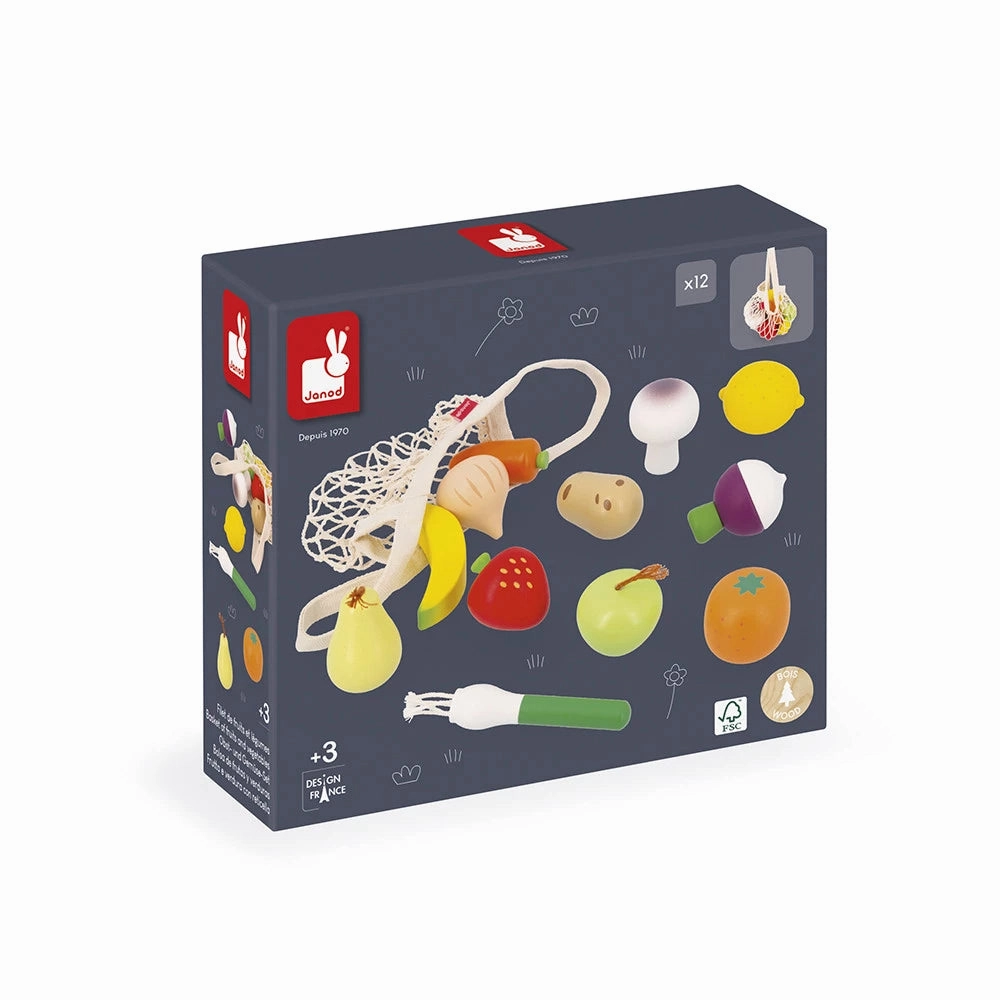 Janod Shiny Grandma - Fruits and Vegetables Net