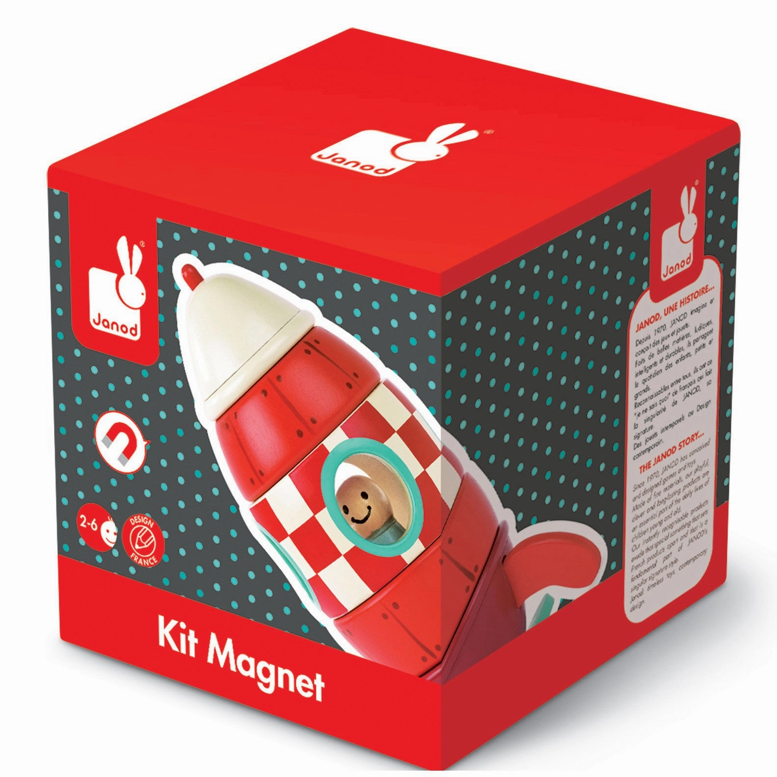 Janod Small Rocket Magnetic Kit