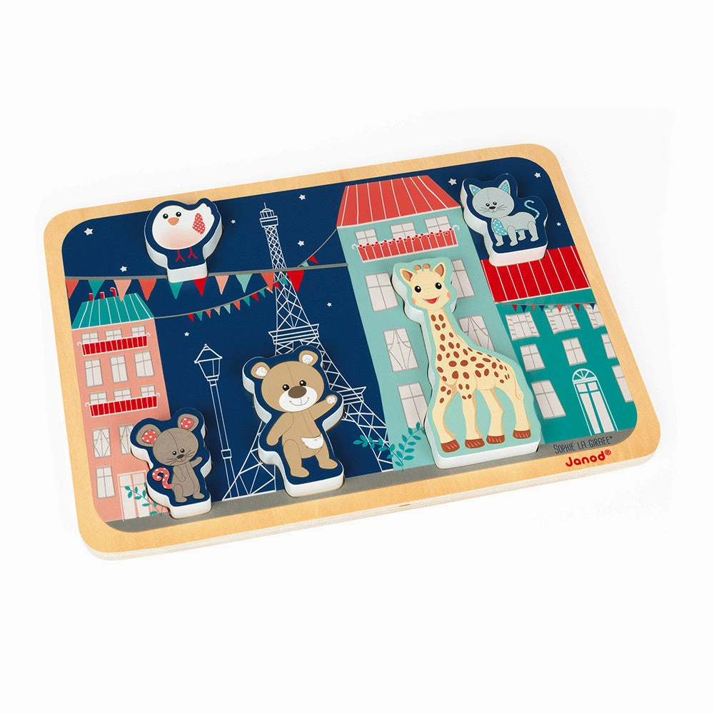 Janod Sophie la Girafe Chunky Puzzle - 5pcs