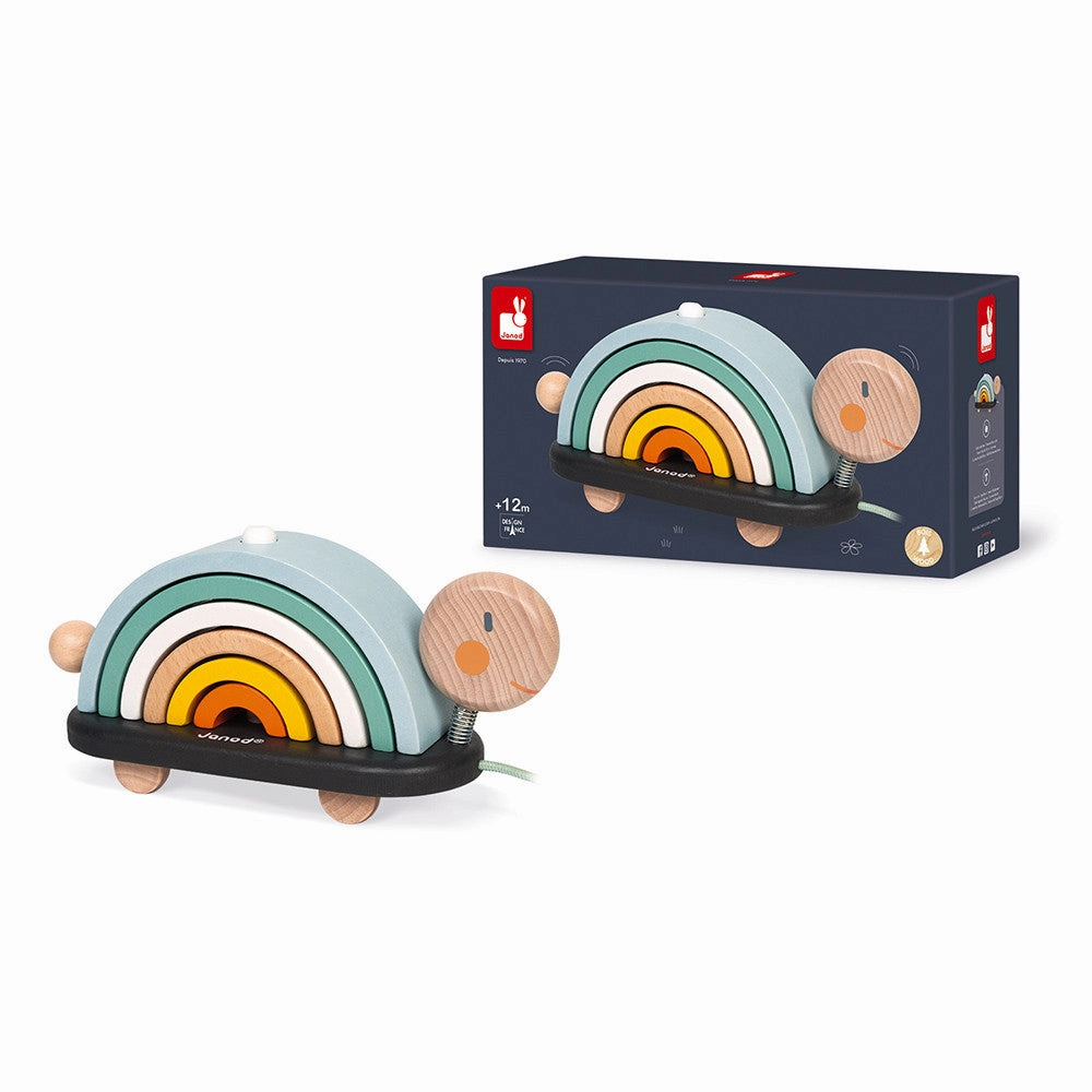 Janod Sweet Cocoon Rainbow Turtle