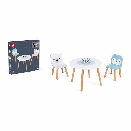 Janod Table and 2 Chairs - Polar