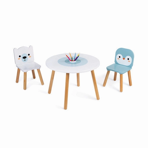 Janod Table and 2 Chairs - Polar