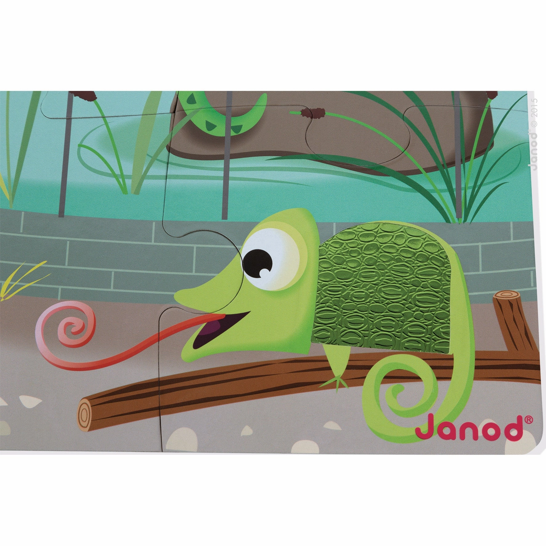 Janod Tactile Puzzle - A Day at the Zoo