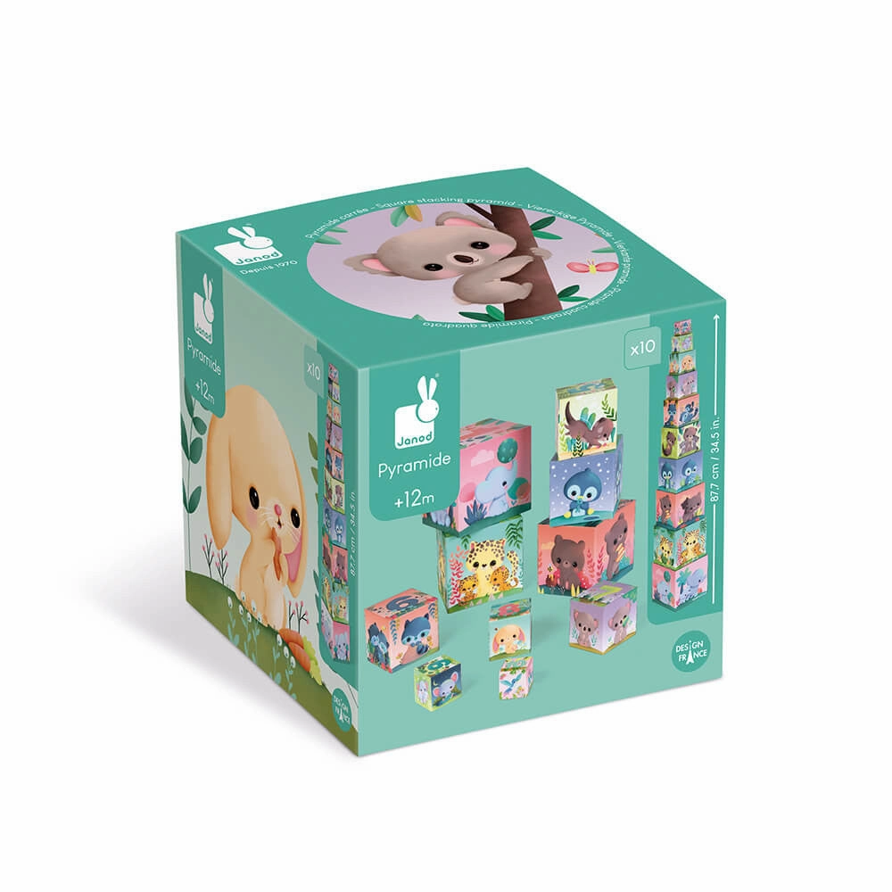 Janod Ultra-Cute Animals Square Stacking