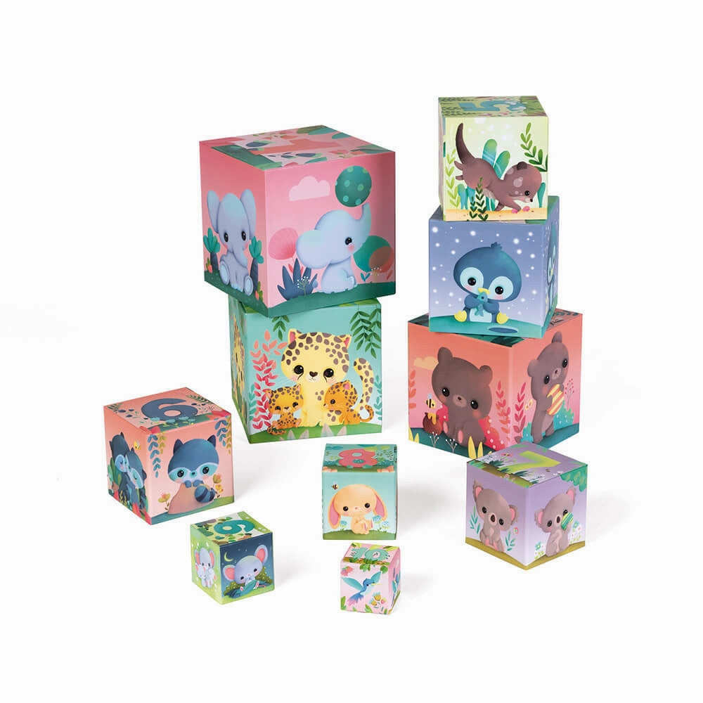 Janod Ultra-Cute Animals Square Stacking