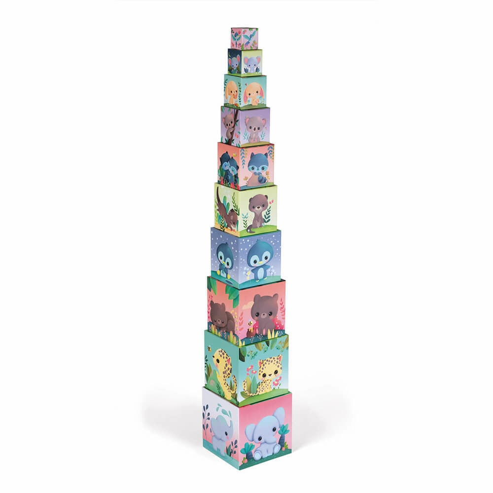 Janod Ultra-Cute Animals Square Stacking