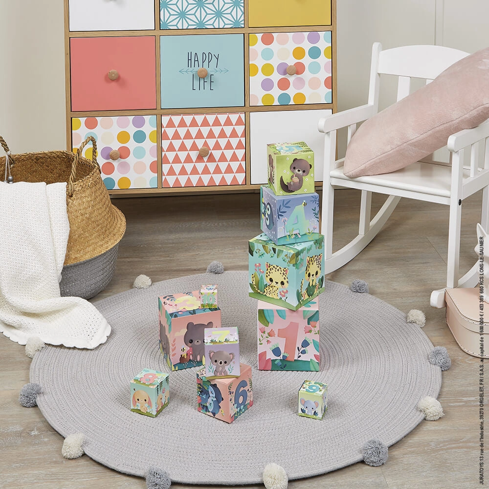 Janod Ultra-Cute Animals Square Stacking