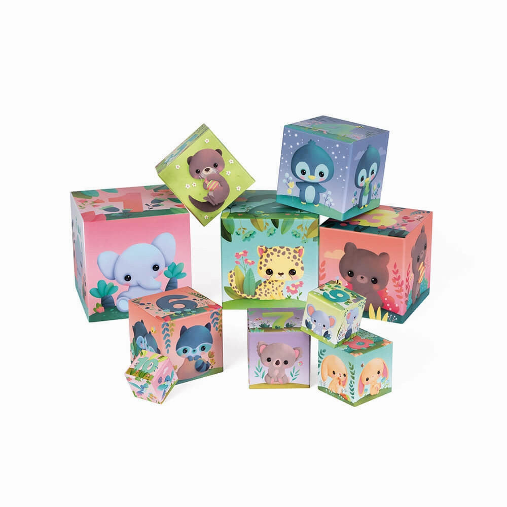 Janod Ultra-Cute Animals Square Stacking