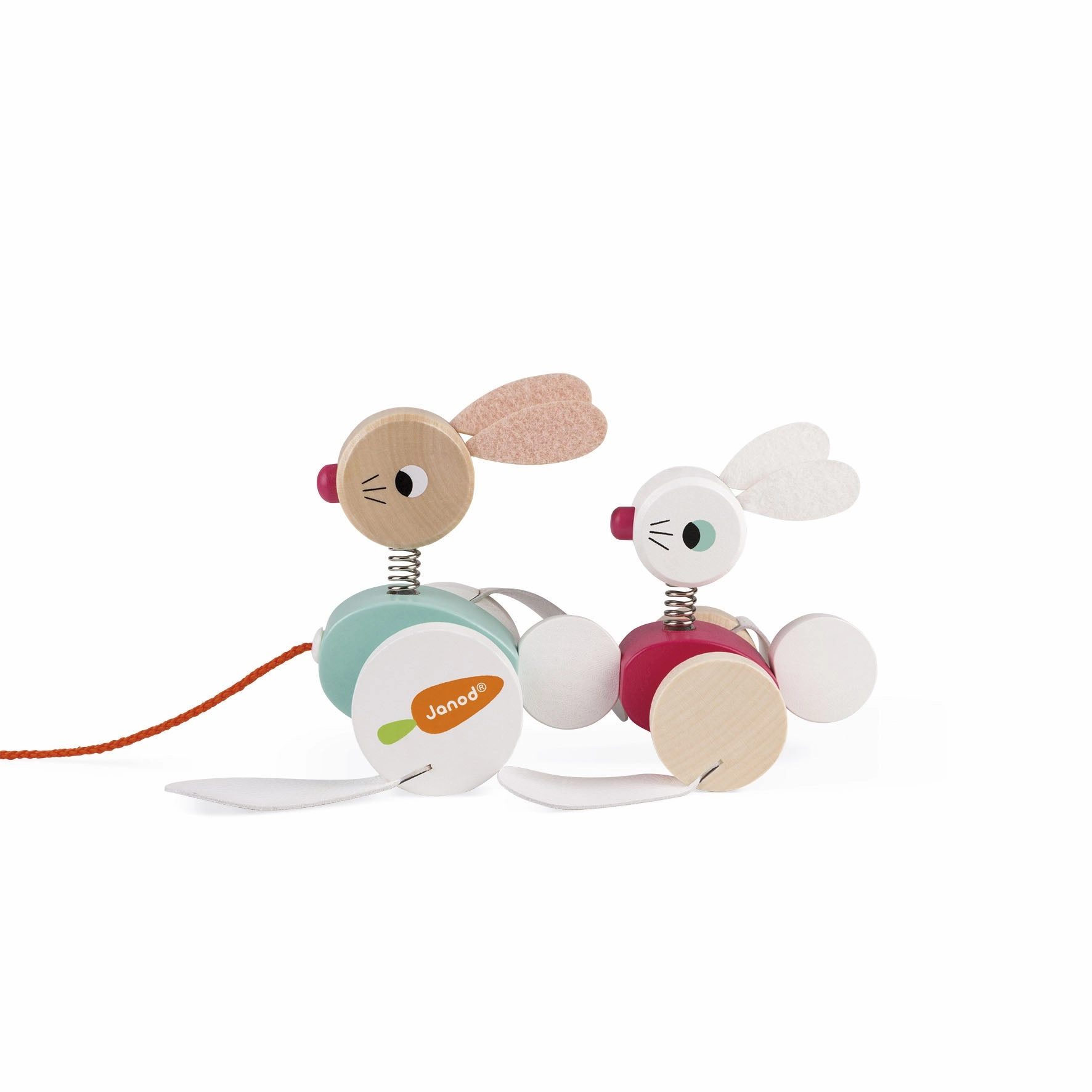 Janod Zigolos Pull Along Rabbits