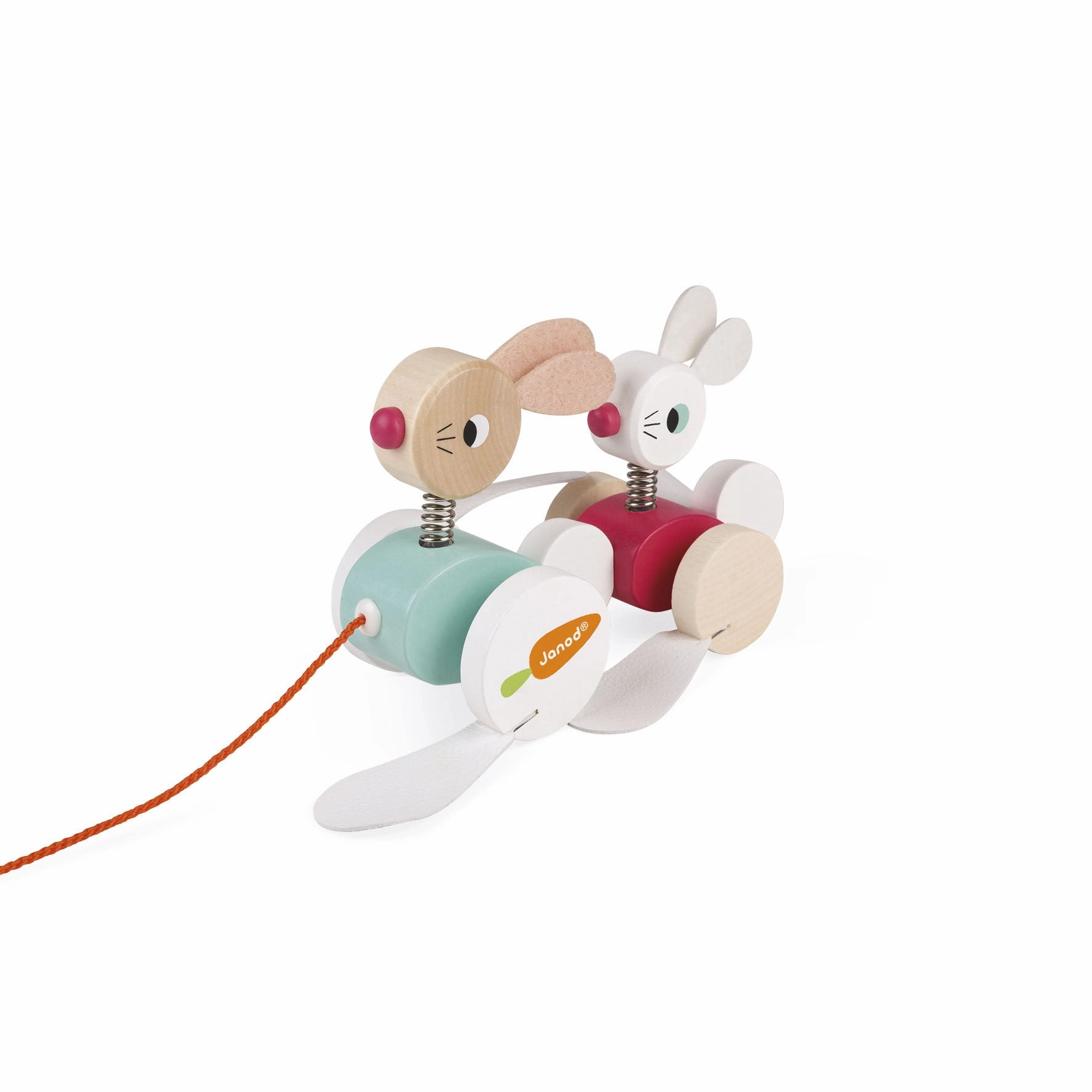 Janod Zigolos Pull Along Rabbits