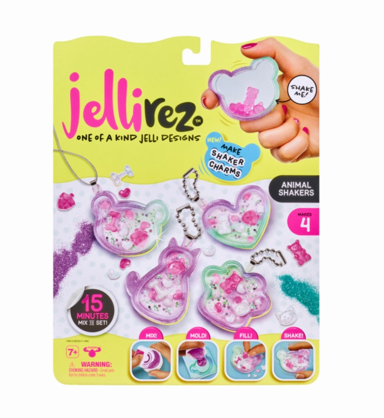 JELLI REZ S2 SHAKER CHARM PK - ANIMALS