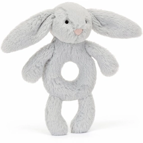 Jellycat Bashful Silver Bunny Ring Rattle