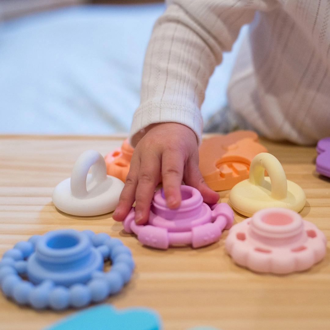 Jellystone Designs Stacker Teether & Toy - Dusty