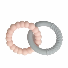 Jellystone Designs Sunshine Baby Teether - Snow and Blush