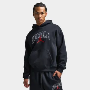Jordan Jordan Brooklyn Oversized Graphic Pullover Hoodie Black / Gym Red