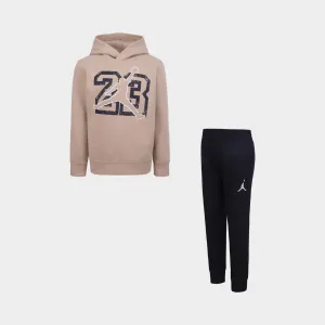 Jordan Jordan Child Fleece Po & Pants Set Black / Hemp