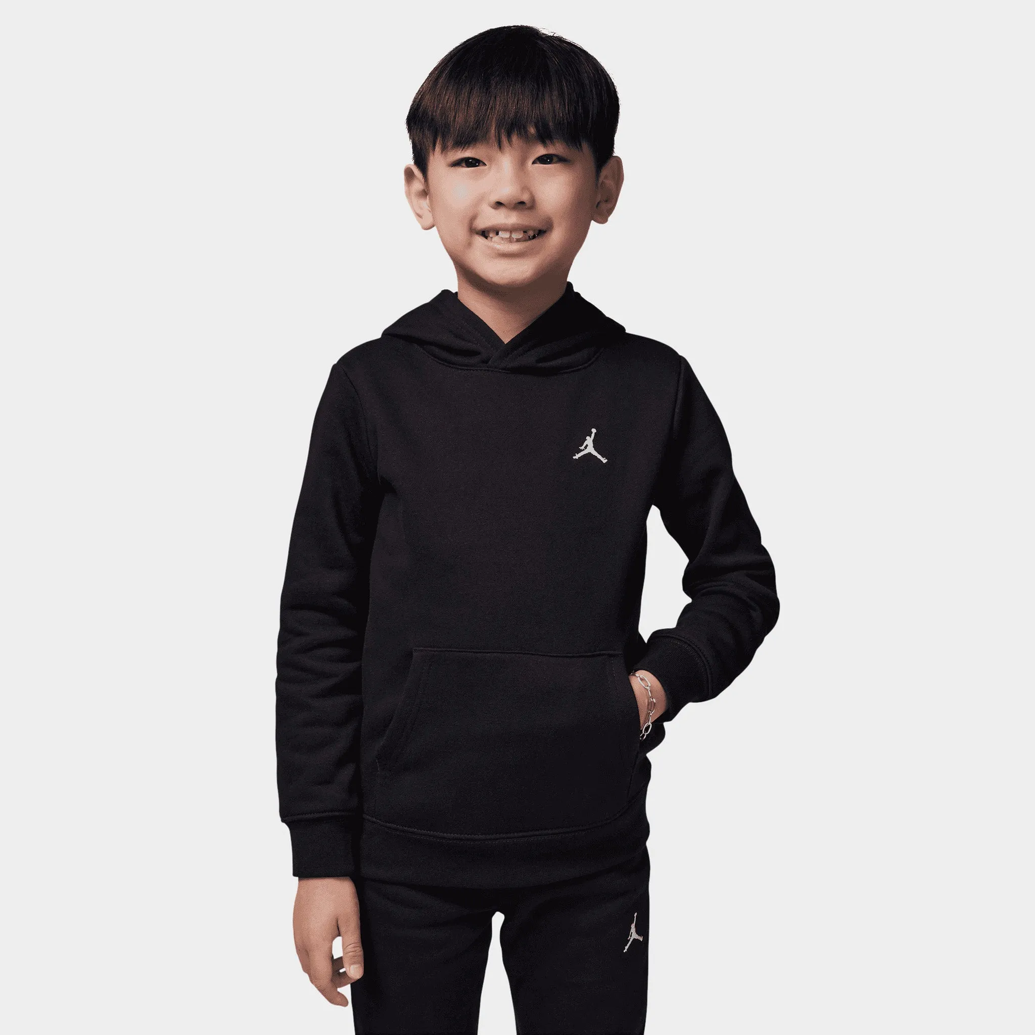 Jordan Jordan Children's Brooklyn Fleece Pullover Hoodie Set / Black