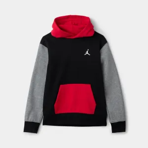 Jordan Jordan Juniors' Brooklyn Pullover Hoodie Black / Gym Red