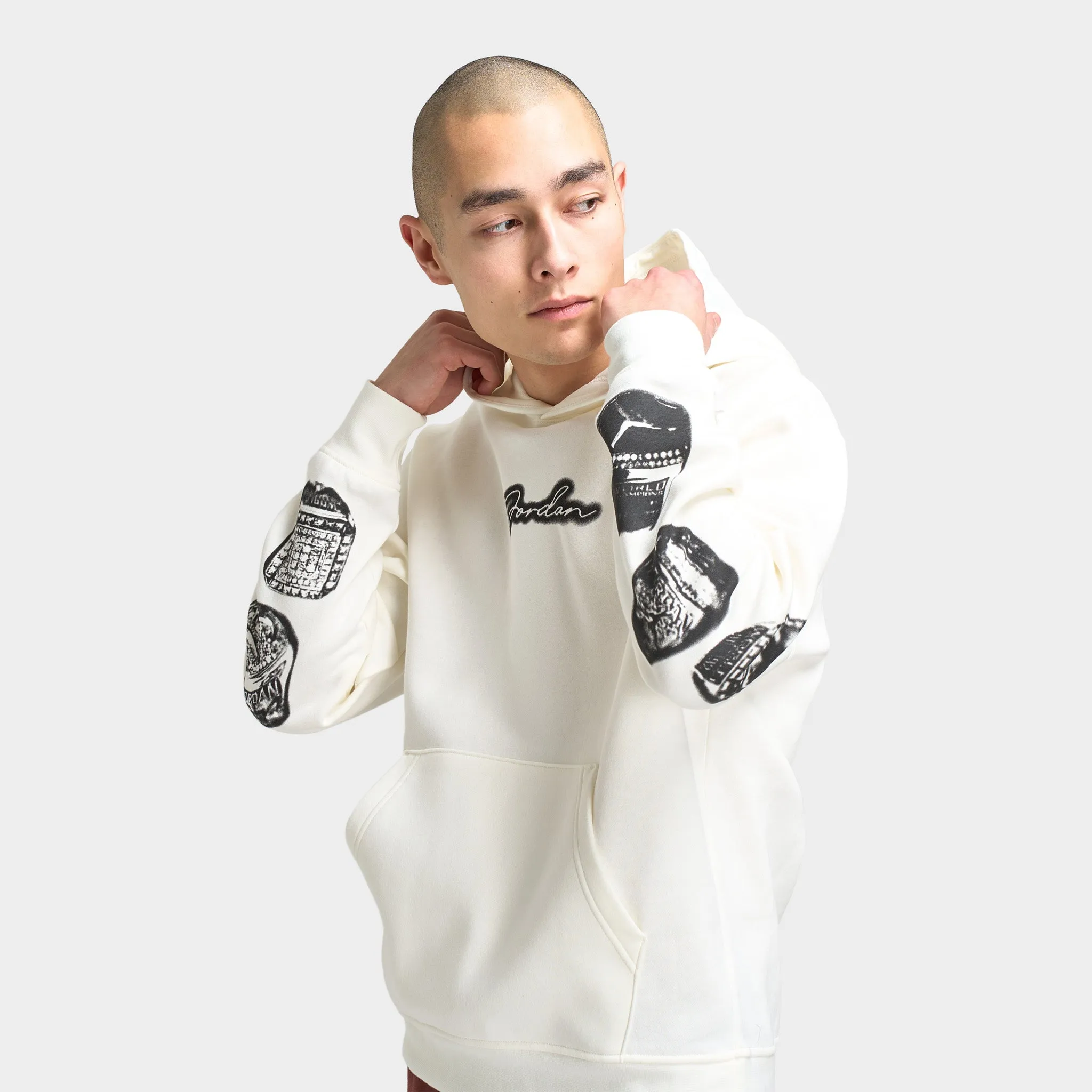Jordan Jordan MVP Fleece Pullover Hoodie Sail / Black - Sail
