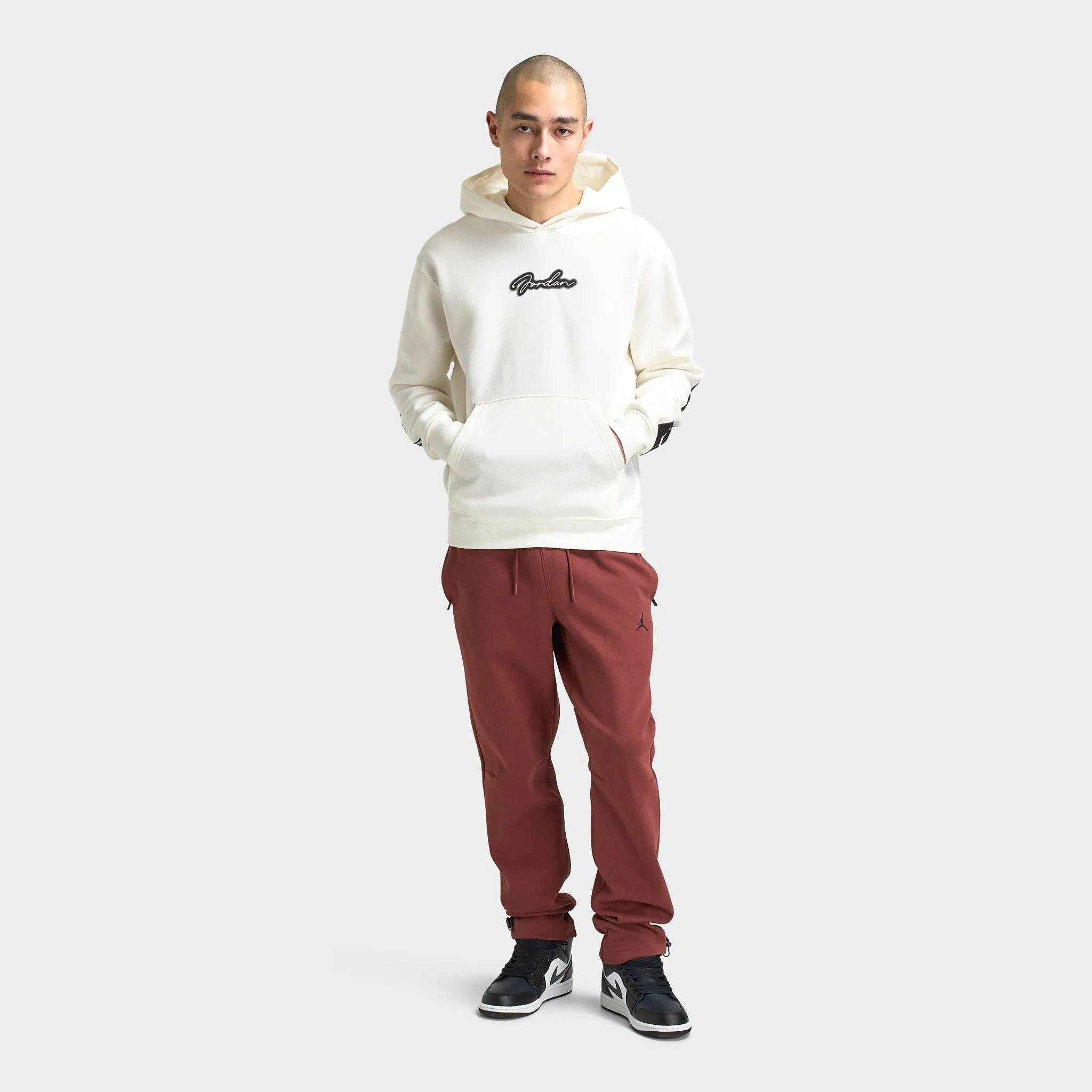 Jordan Jordan MVP Fleece Pullover Hoodie Sail / Black - Sail