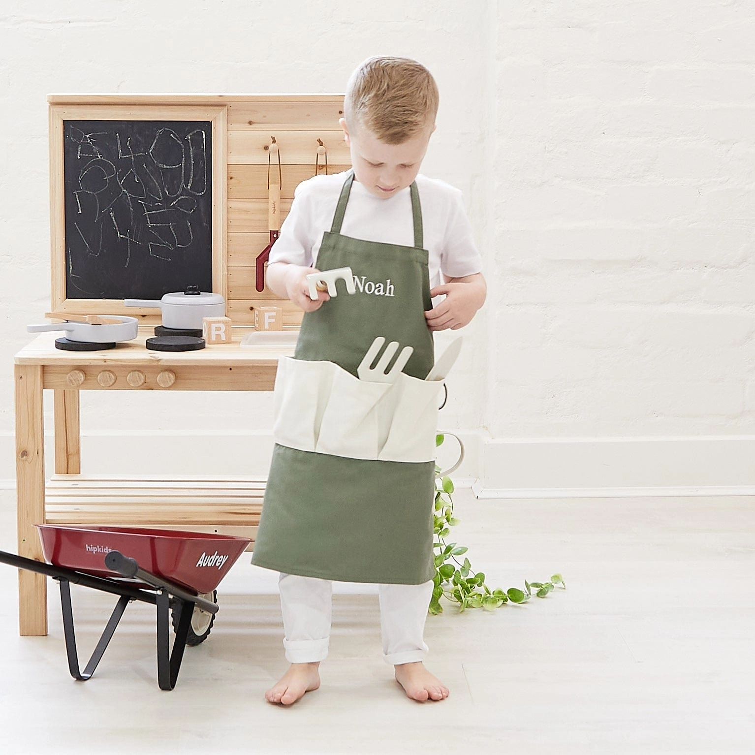 Kids Gardening Apron with Pocket