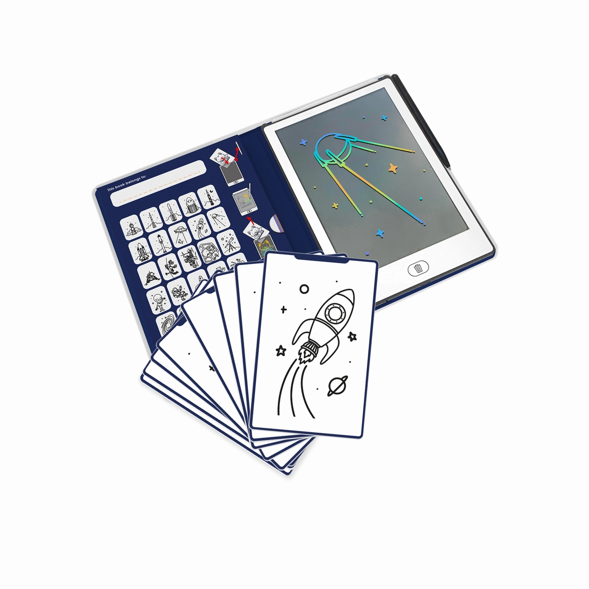Kidywolf Kidydraw-Mini Drawing Pad 30 Images Galaxy