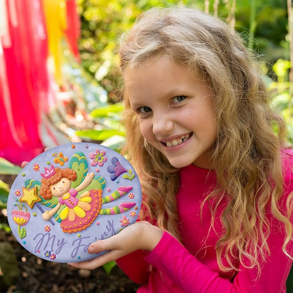 KidzMaker - Paint Your Own Terracotta Fairy Garden Stone