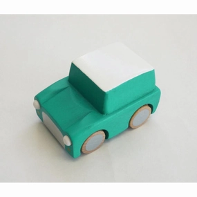 kiko  & gg* Kuruma Classic Wooden Wind Up Car Green