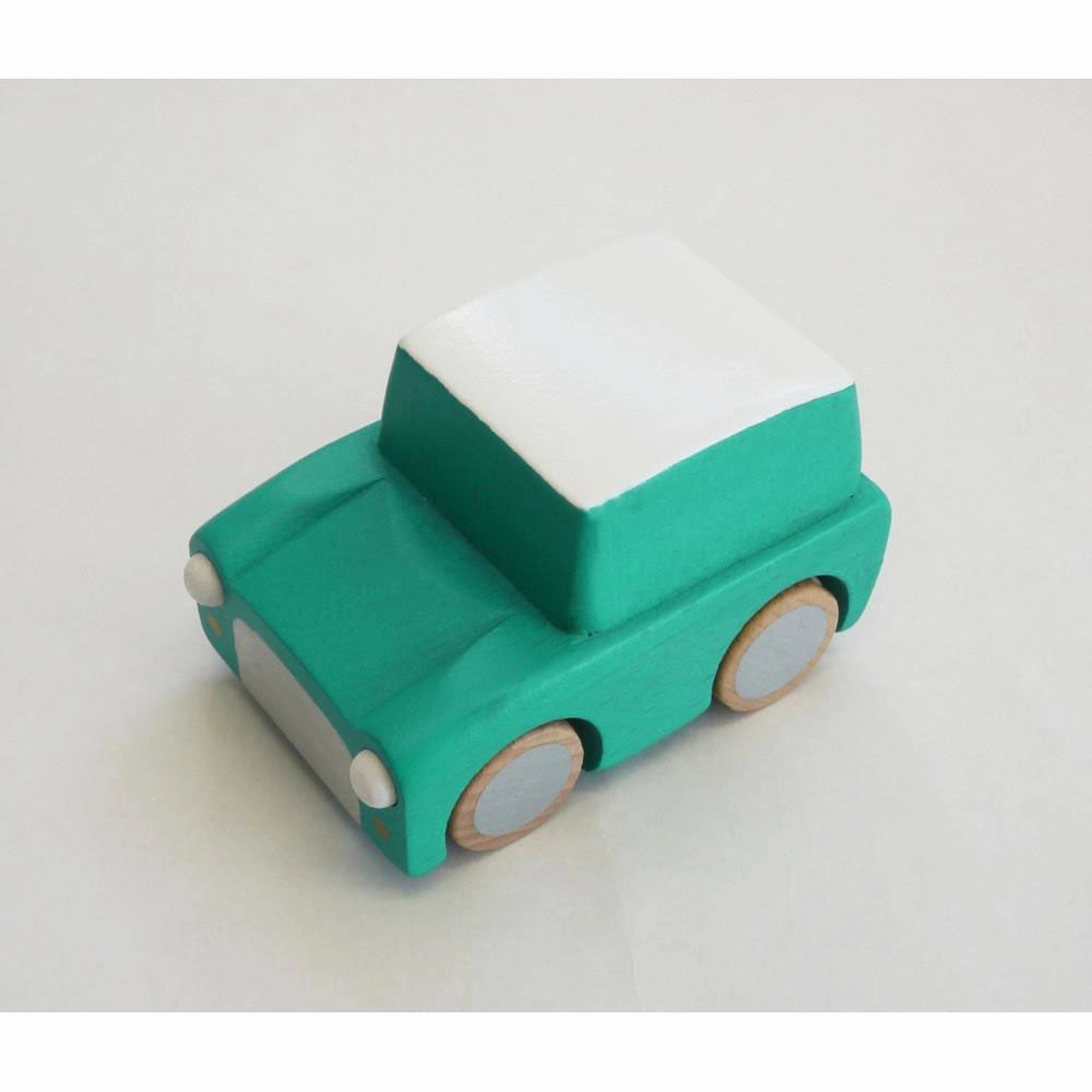 kiko  & gg* Kuruma Classic Wooden Wind Up Car Green