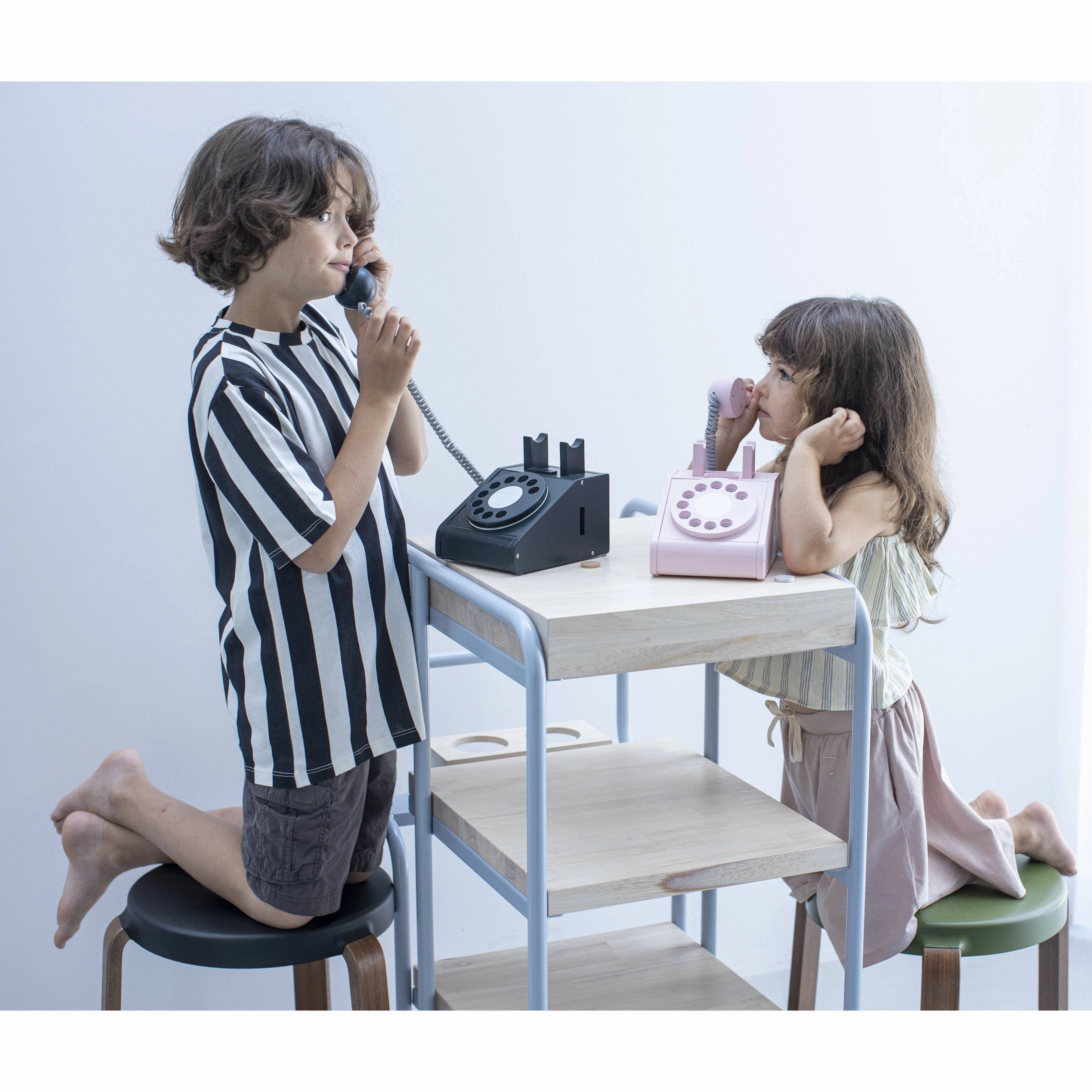 kiko  & gg* Telephone Wooden Toy - Pink