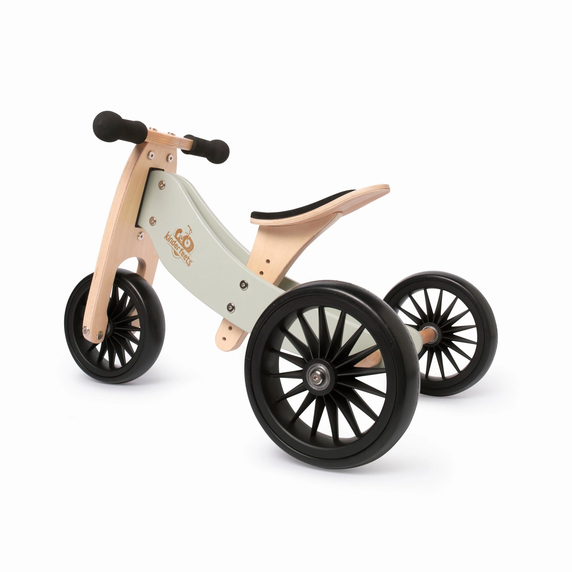 Kinderfeets 2-in-1 Tiny Tot Plus Tricycle & Balance Bike - Silver Sage