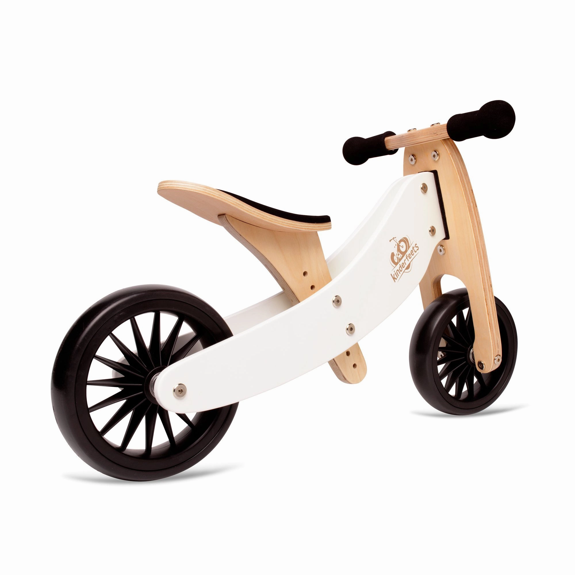 Kinderfeets 2-in-1 Tiny Tot Plus Tricycle & Balance Bike - White