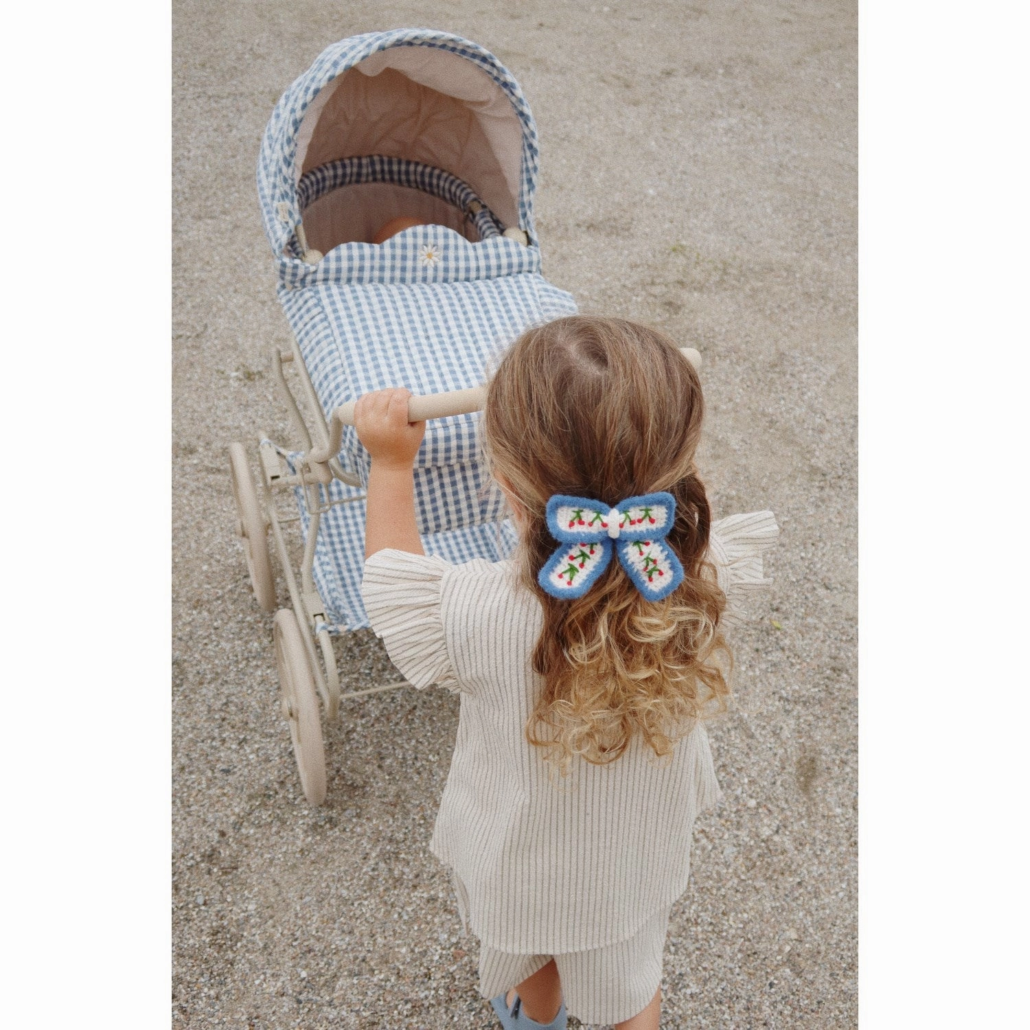 Konges Sl?jd Doll Stroller Captains Blue Check