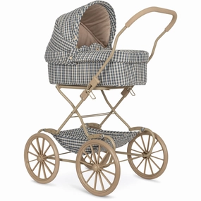 Konges Sl?jd Doll Stroller Captains Blue Check