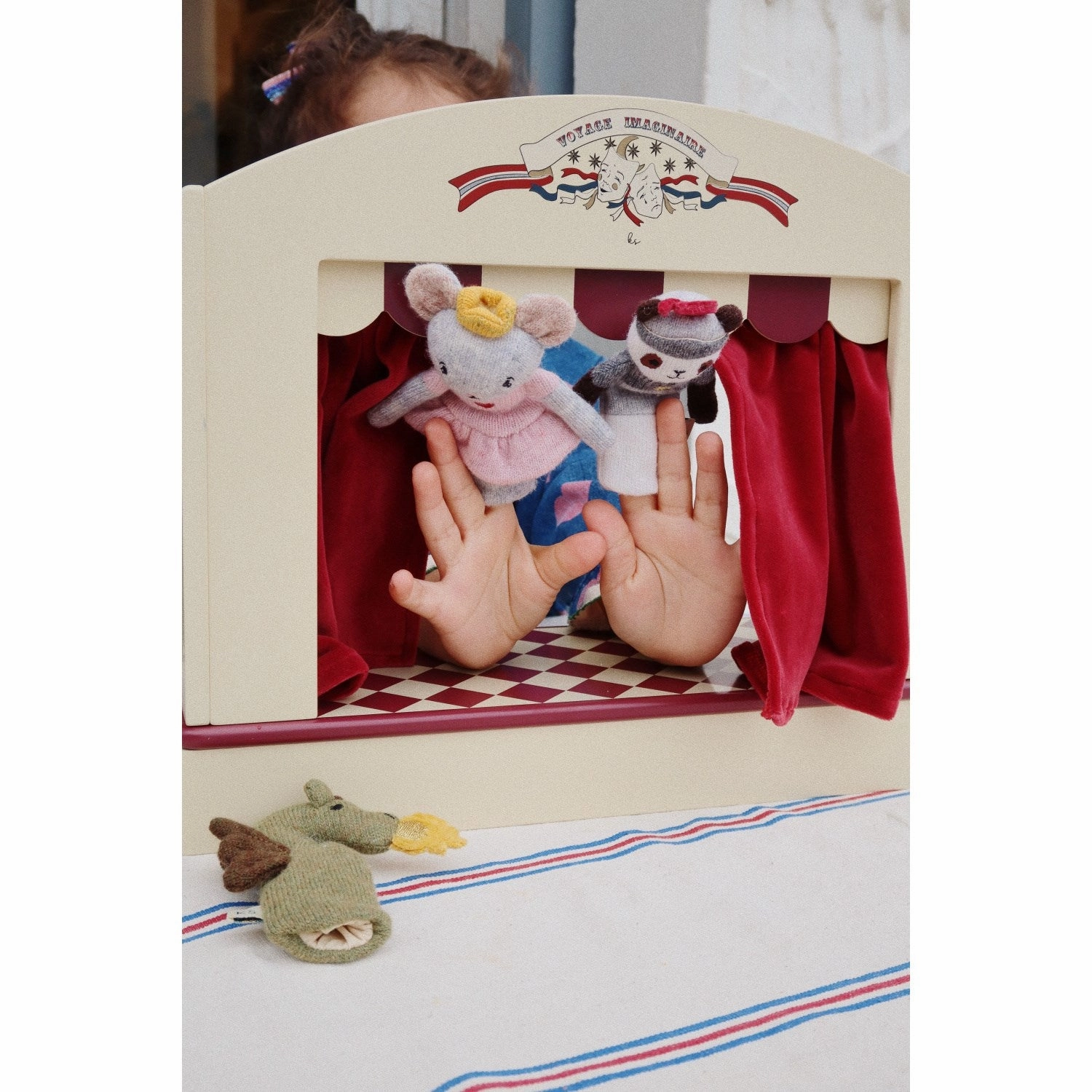 Konges Sl?jd Dried Sage Wooden Puppet Theater Fsc