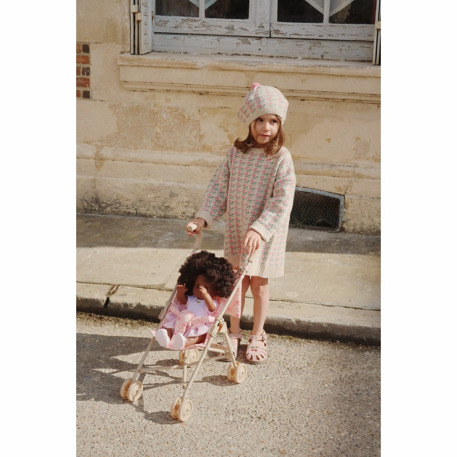 Konges Sl?jd Lacy Pink Doll Stroller