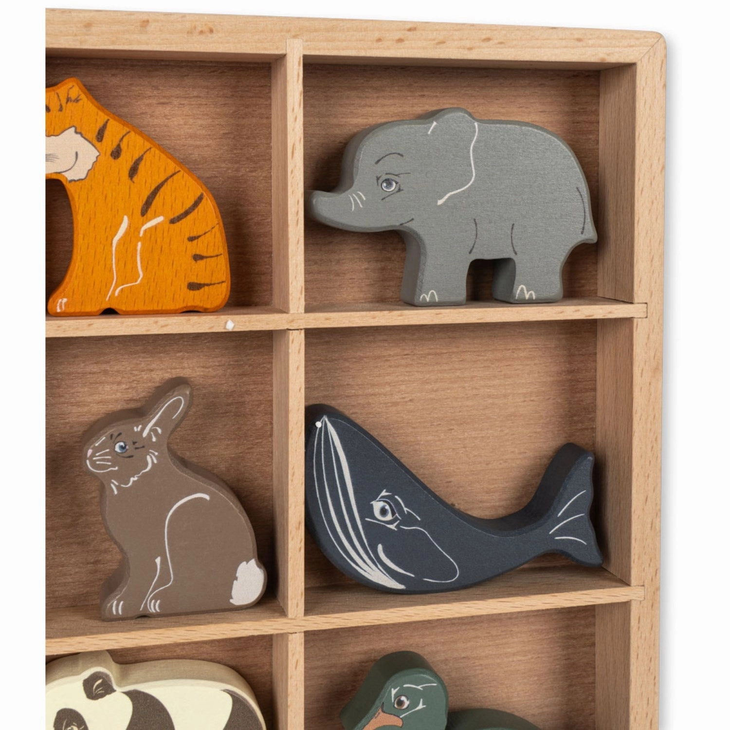 Konges Sl?jd Multi Wooden Mini Animals Fsc