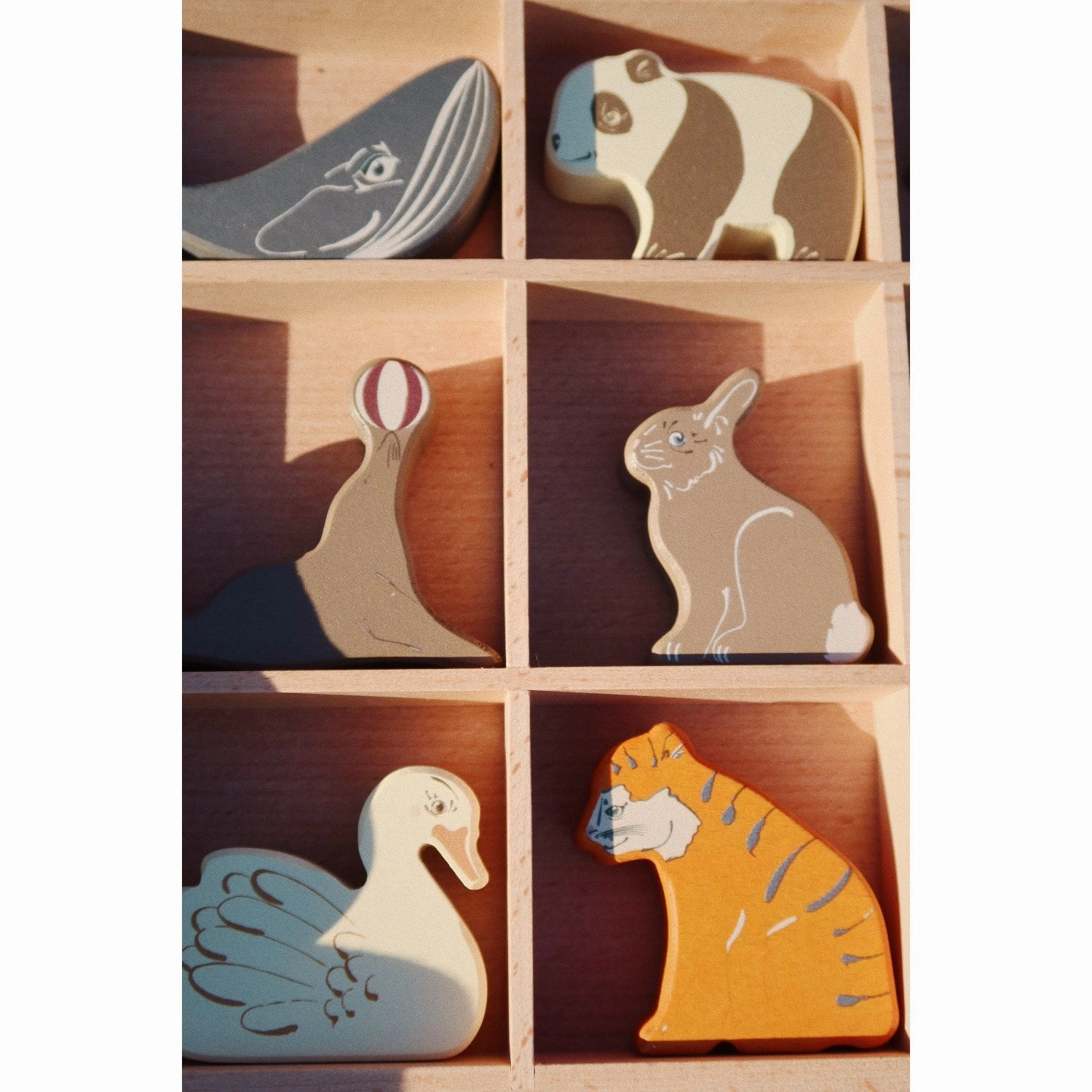 Konges Sl?jd Multi Wooden Mini Animals Fsc